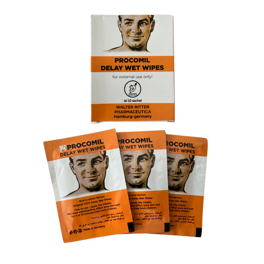 Lingettes retardantes Procomil - Boite de 10